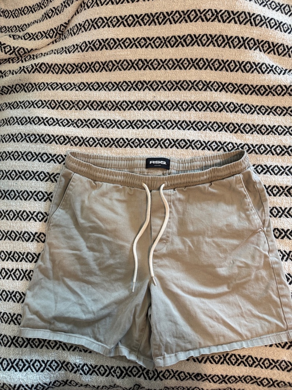 RSQ Drawstring Shorts in tan